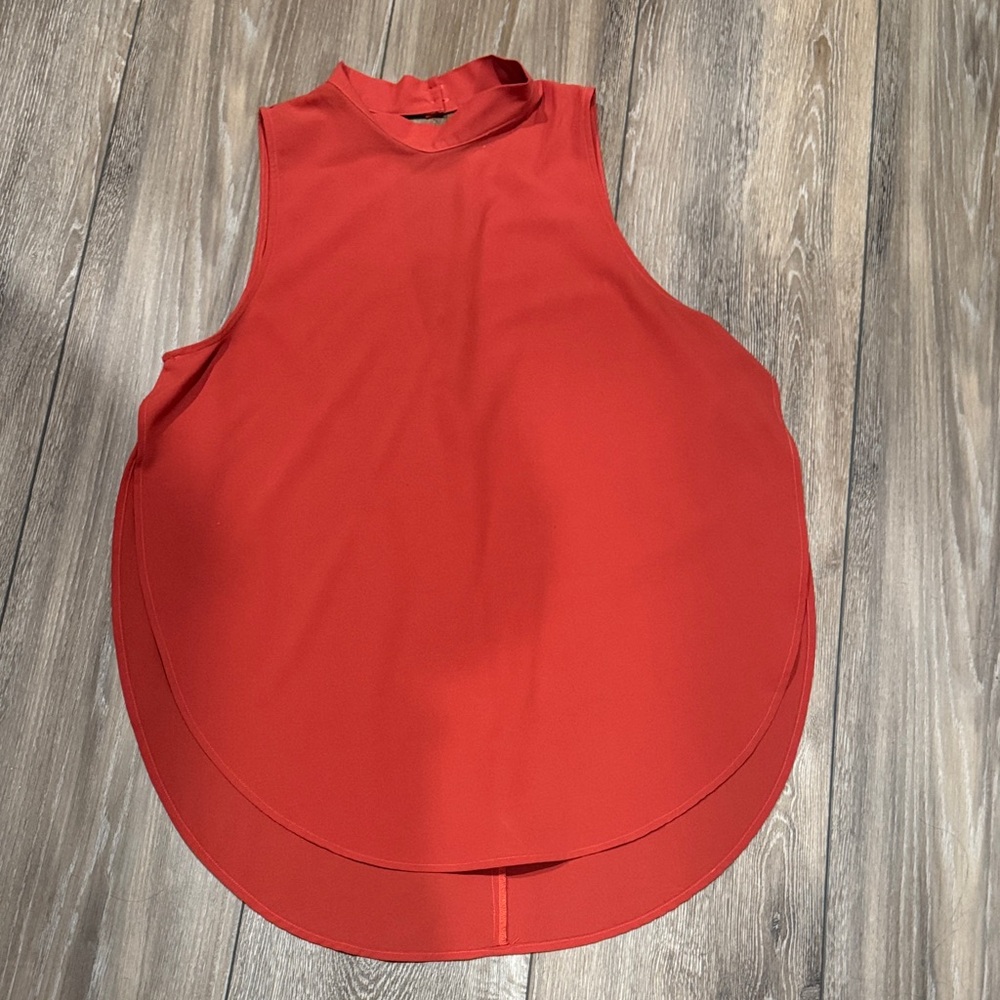 Sleeveless Orange/Red Women's Top